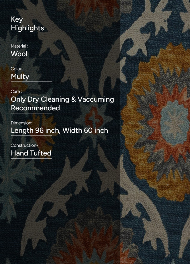 Artful Wool Statement Carpet Online Price