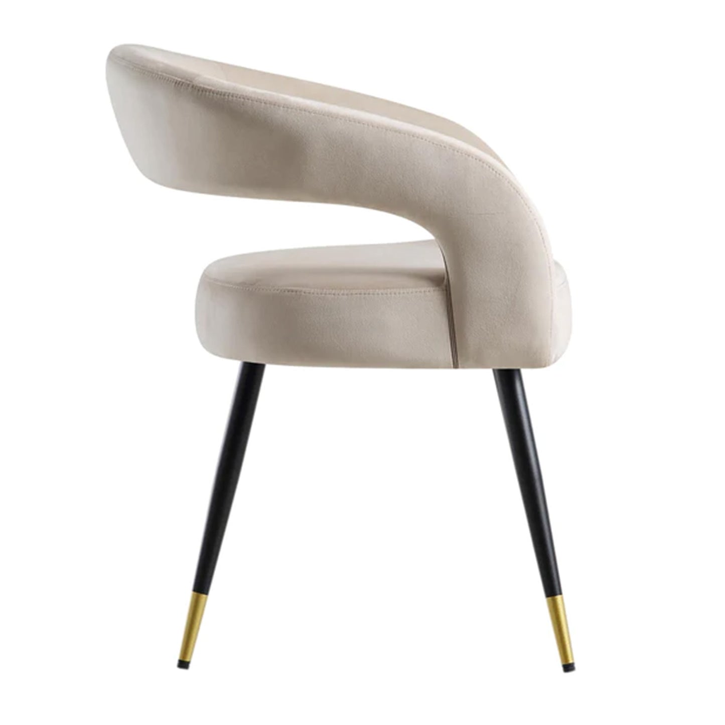 Best Italian Style Chair Velvet Beige Online Shop Now