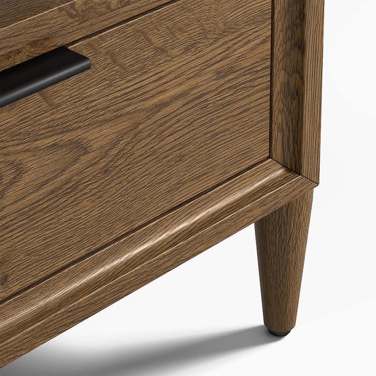 Bodie 20" Flax Brown Medium Wood Kids Nightstand with Drawer