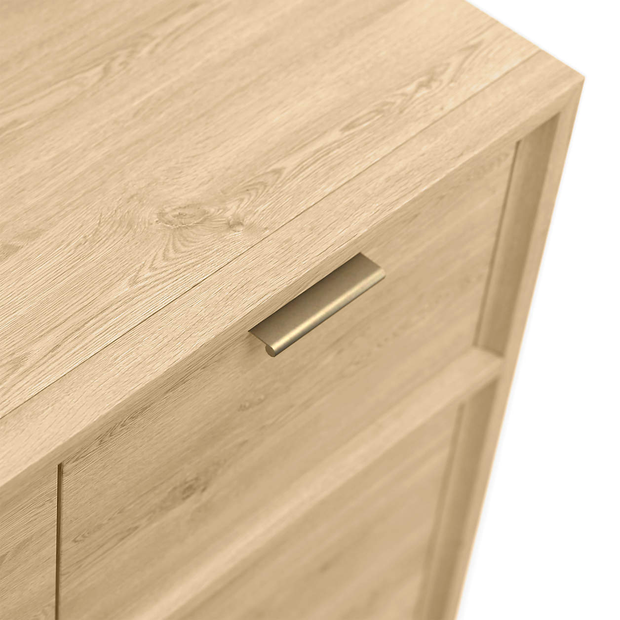 Bodie 54" Natural Oak Wood Wide 8-Drawer Kids Dresser