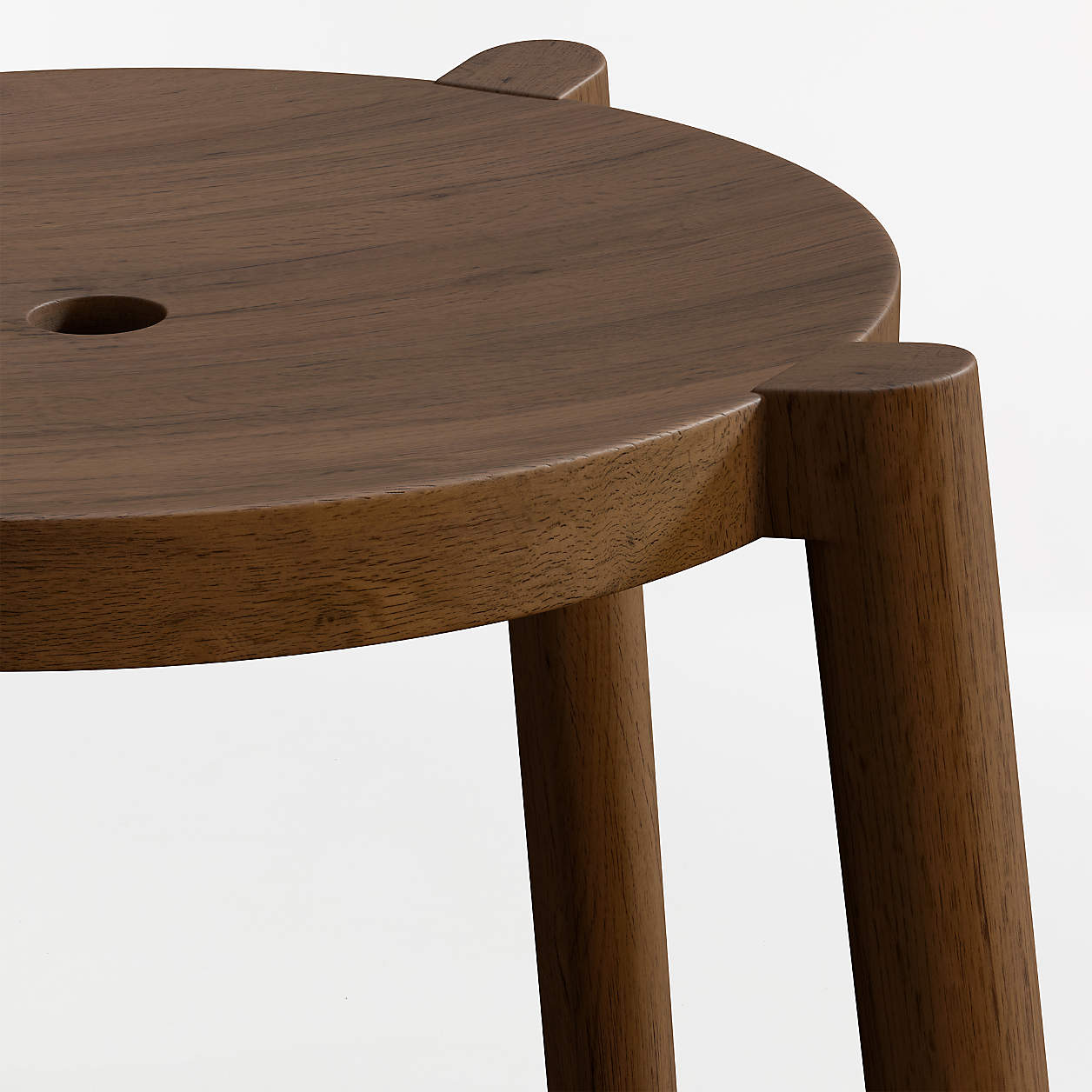 Bonnie Deep Brown Kids Stackable Play Stool