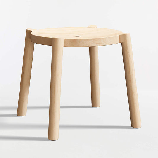 Bonnie Natural Wood Kids Stackable Play Stool
