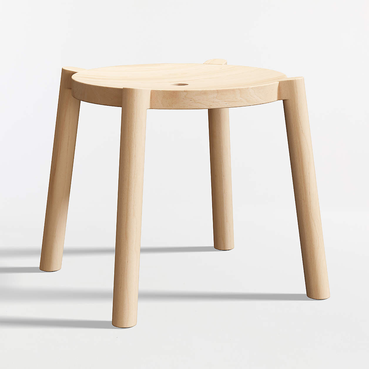Bonnie Natural Wood Kids Stackable Play Stool