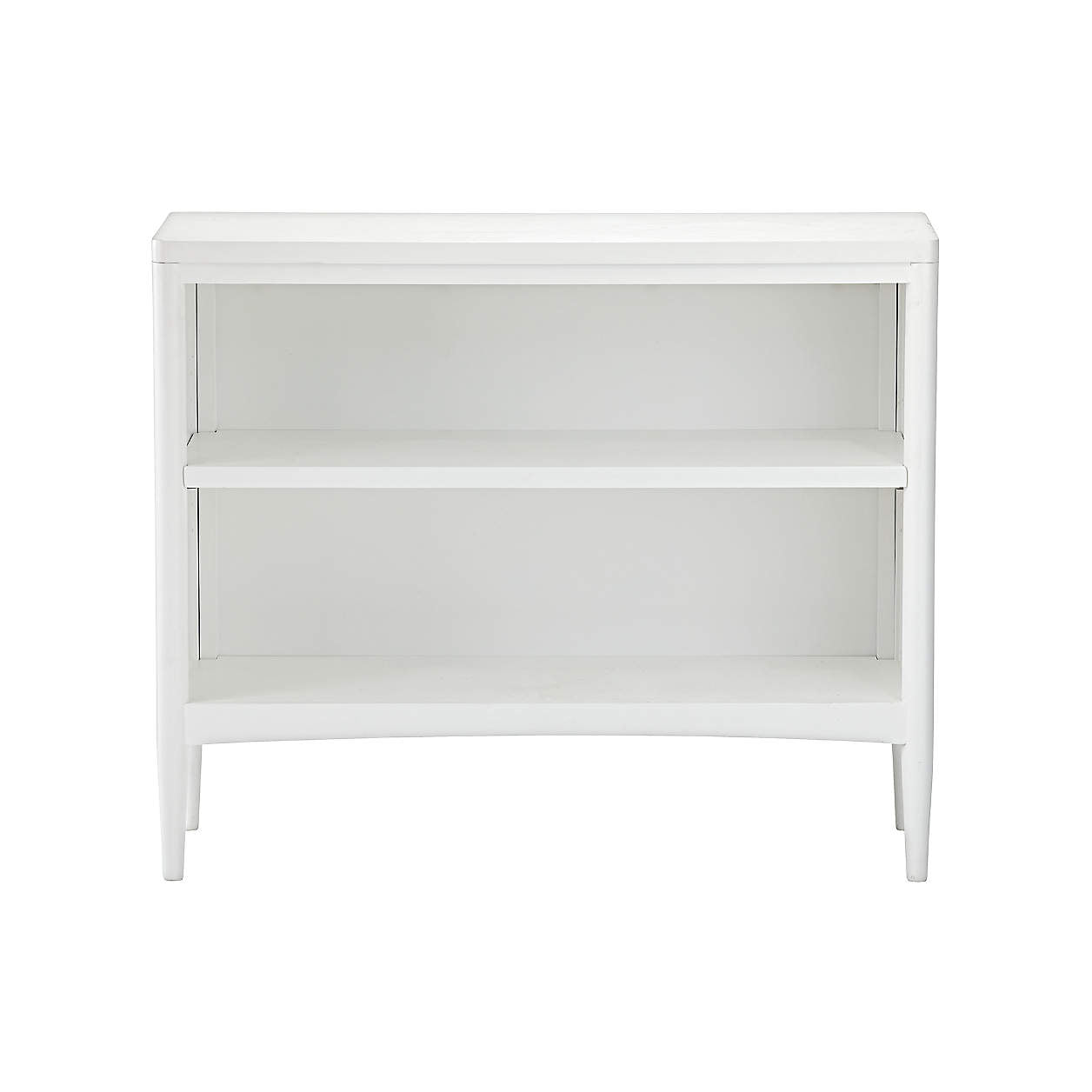 Hampshire 36" White Wood 2-Shelf Small Kids Bookcase