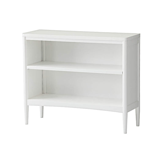 Hampshire 36" White Wood 2-Shelf Small Kids Bookcase
