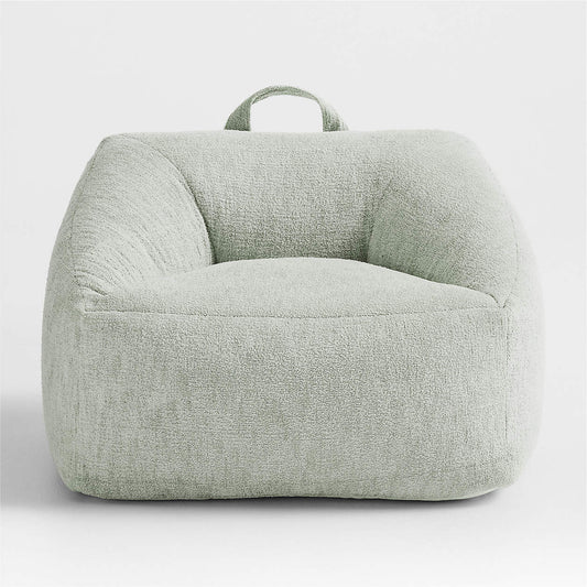 Soft Sage Corduroy Cotton Boucle Kids Sofa Chair