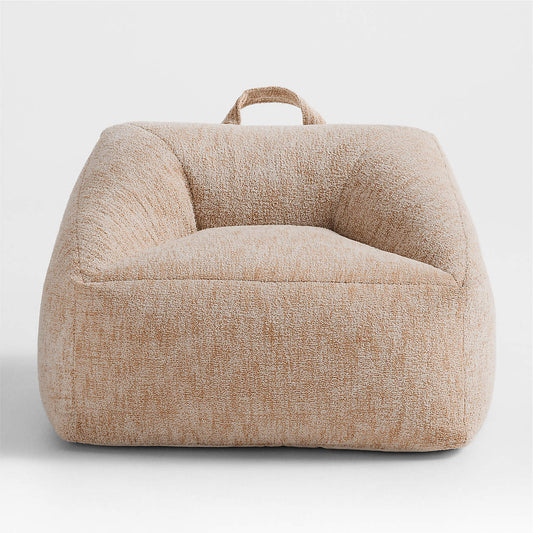 Sand Beige Corduroy Cotton Boucle Kids Sofa Chair