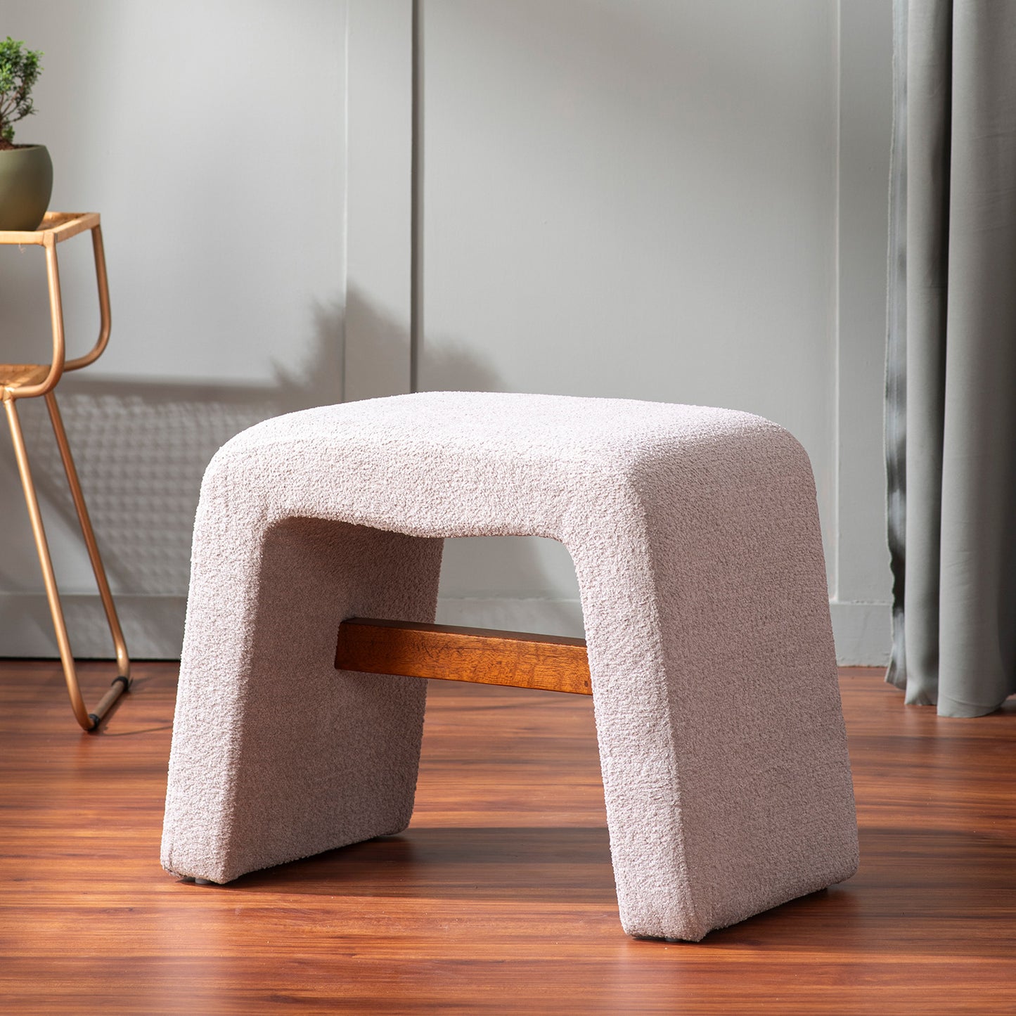 Buy Copenhagen Pink & Beige Pouf Seating Solution Set Of 2 Online Best Price