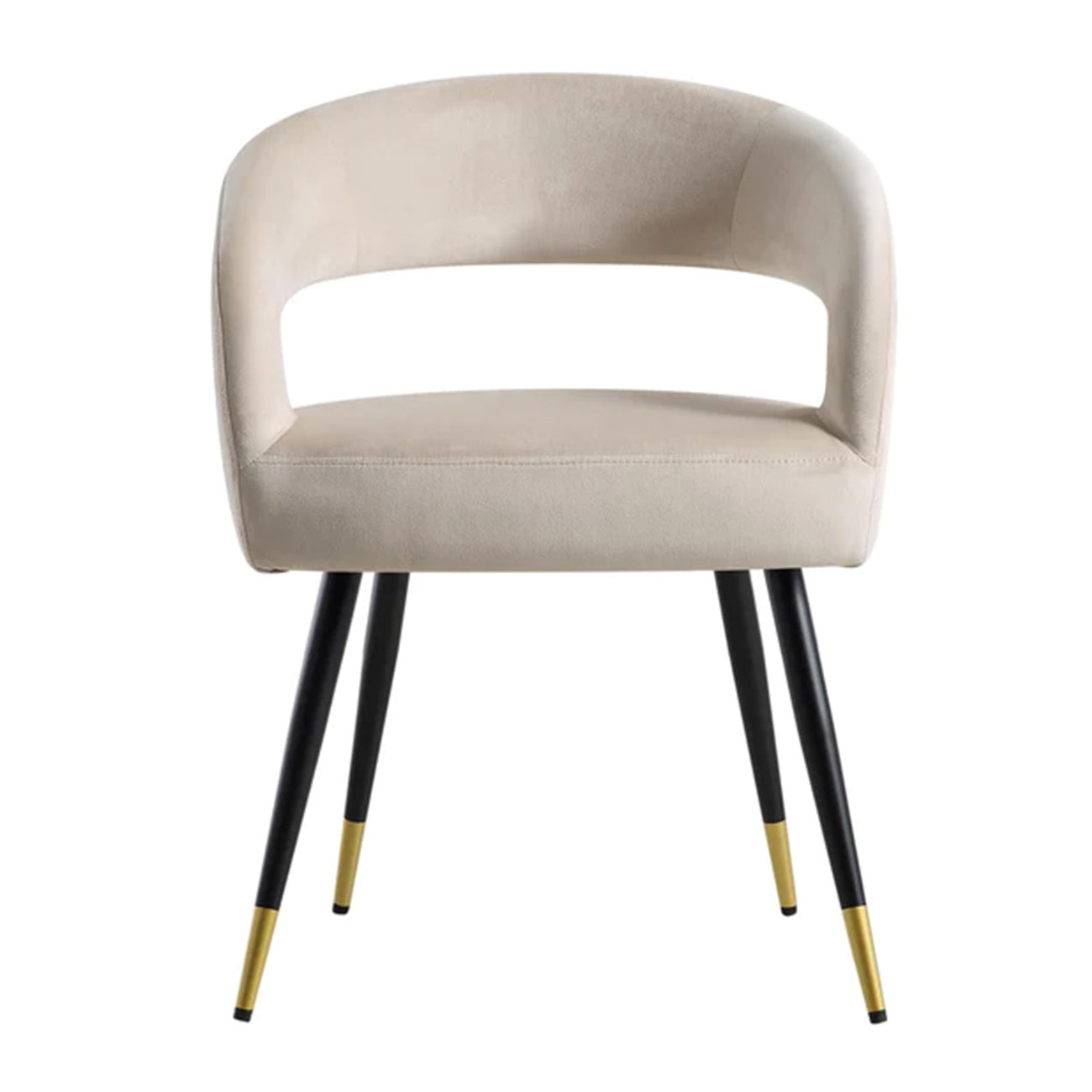Buy Italian Renaissance Style Chair Velvet Beige Online Best Price