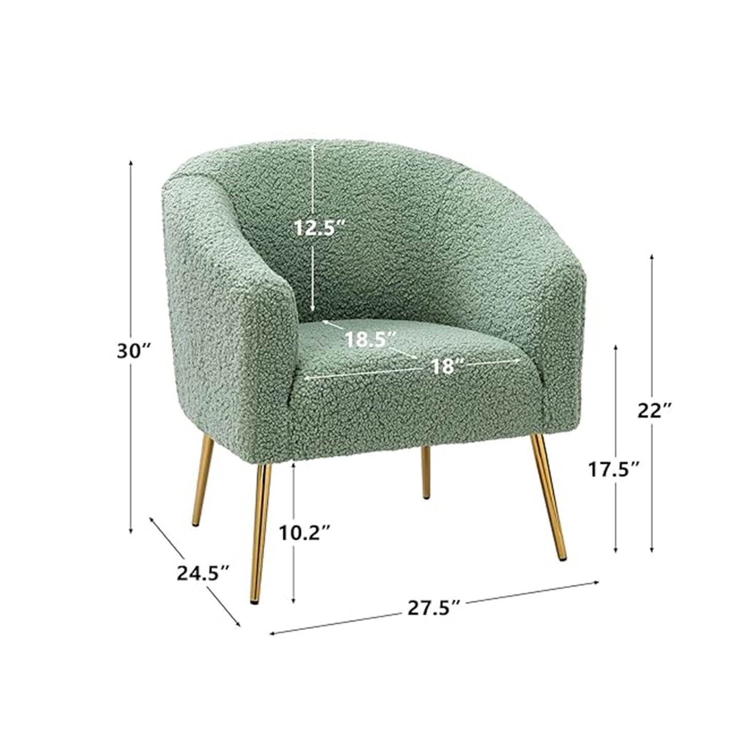 Buy Modern Touch Velvet Chair White Online Store