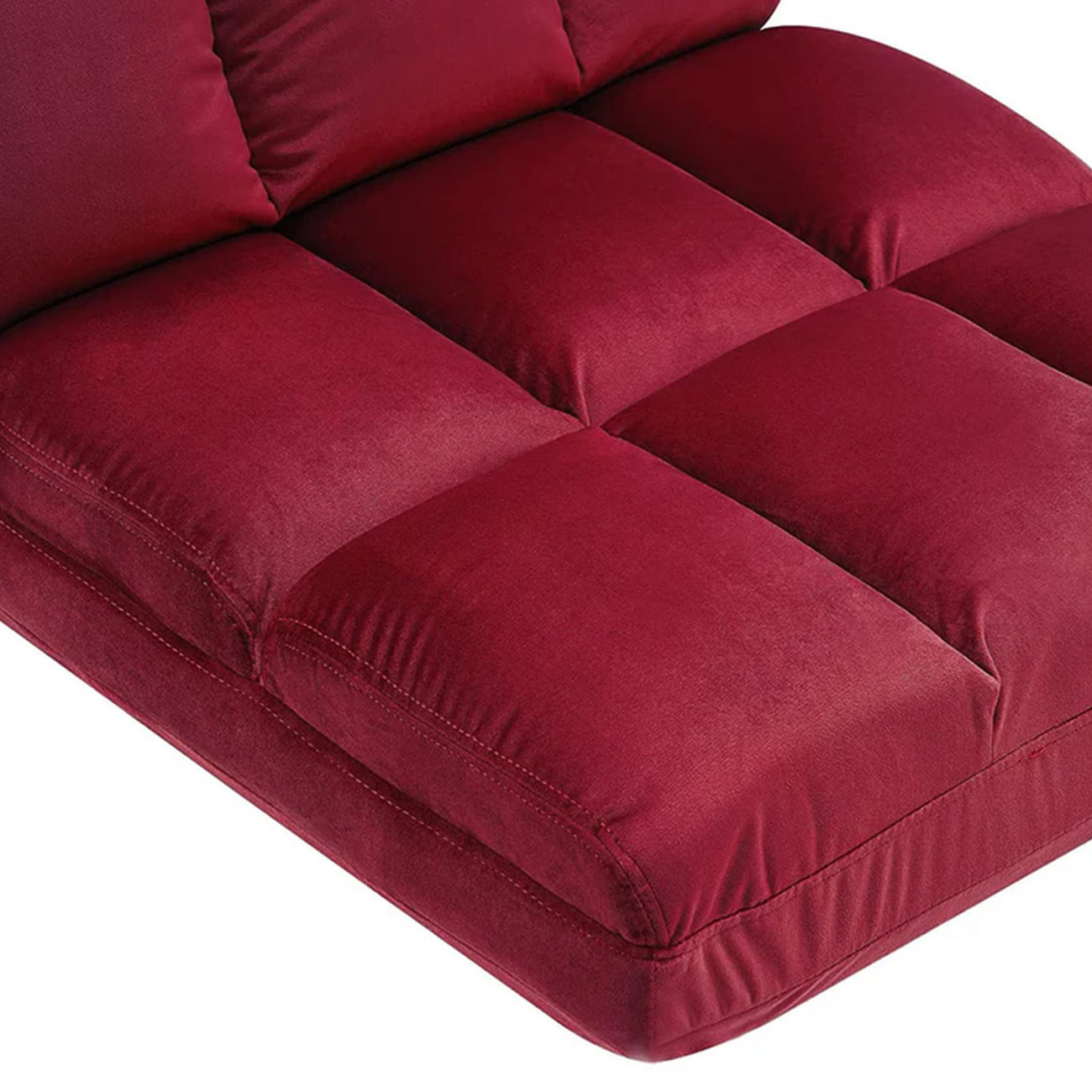 Buy Now Online Best Velvet Chair With Ottoman Set Red Best Price