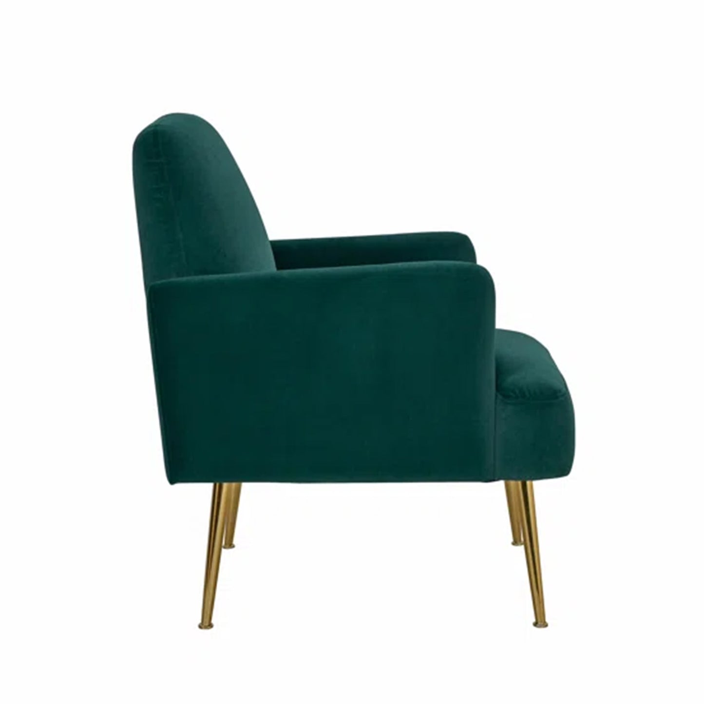 Buy Now Regal Gold Legs Velvet Accent Chair Green Online 