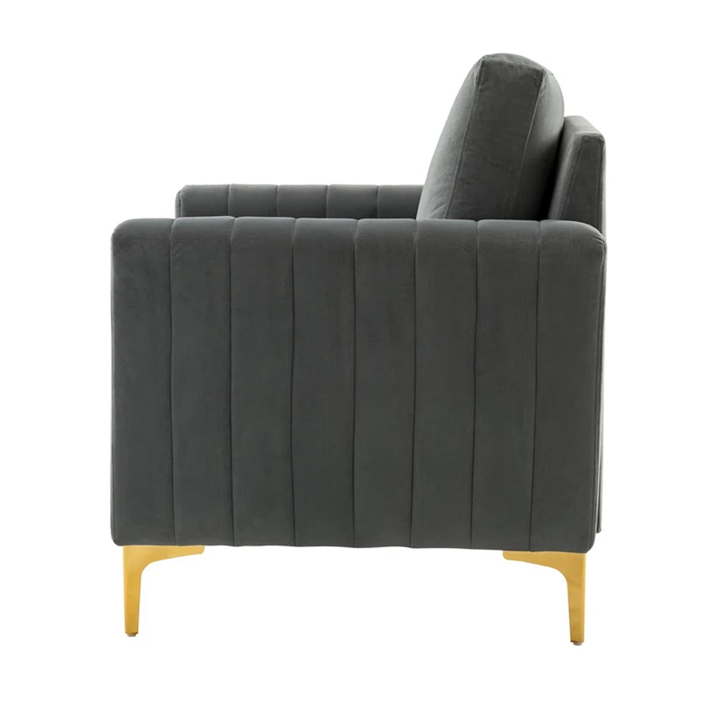 Buy Now Velvet Accent Chair Gold Grey Online