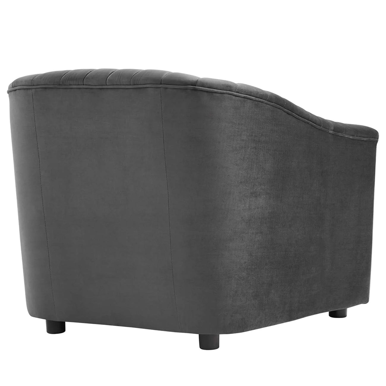 Buy Now Velvet Single Seater Sofa Grey India Store