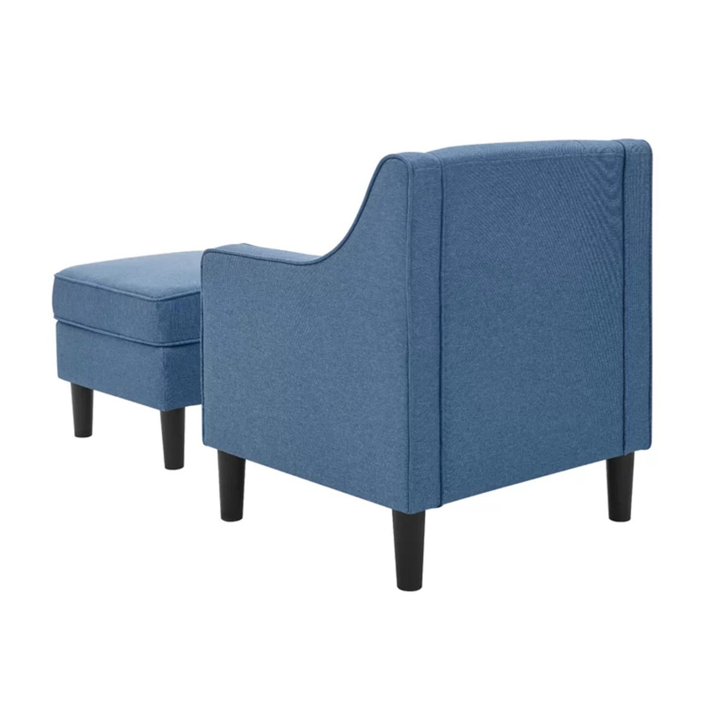 Buy Online Chairs With Ottoman Footrest Blue Shop Now