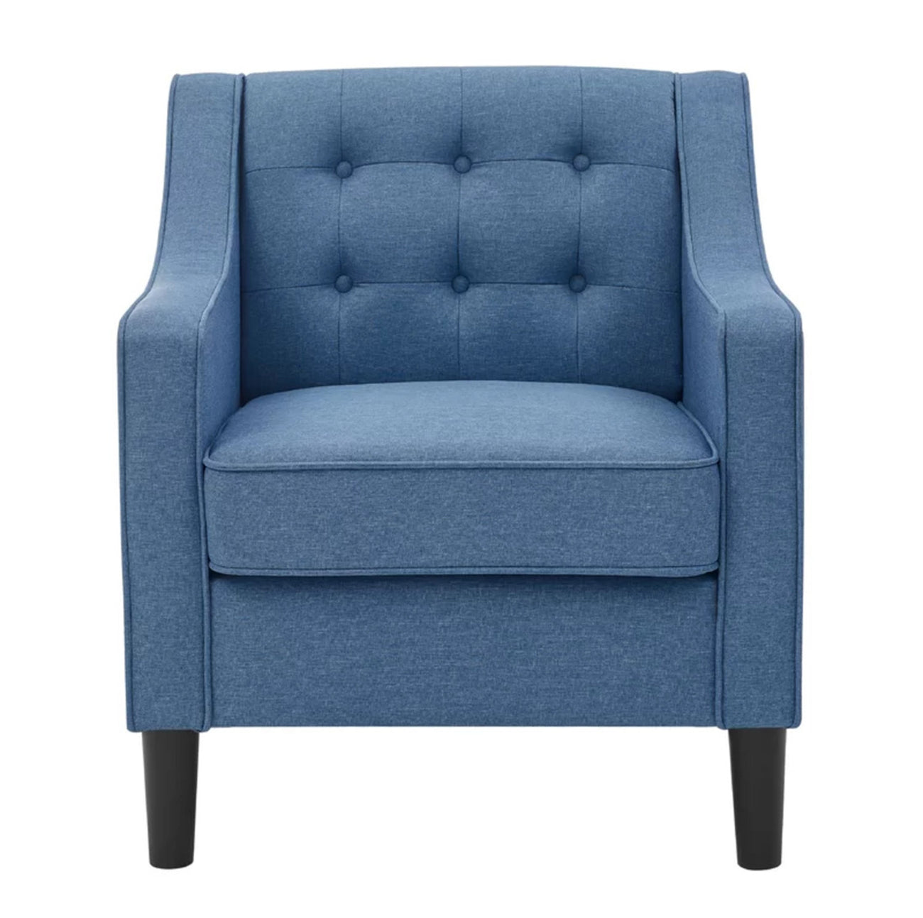 Buy Online Luxurious Accent Chairs With Ottoman Footrest Blue Best Price