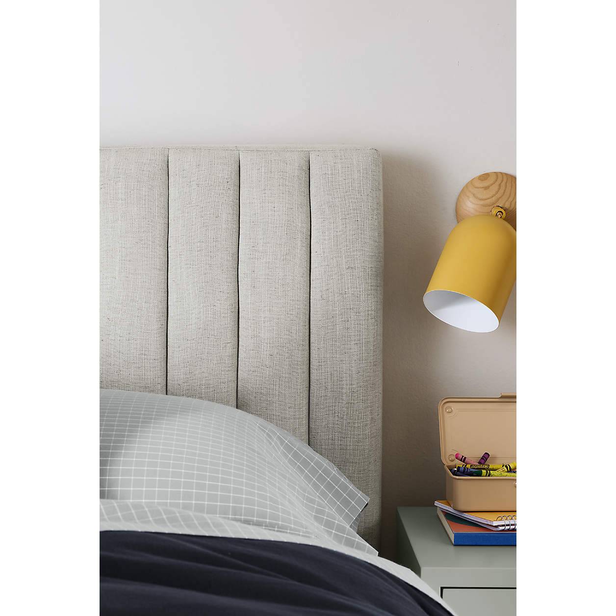 Royal Lines Cream Hued Kids Small Hydraulic Storage Bed
