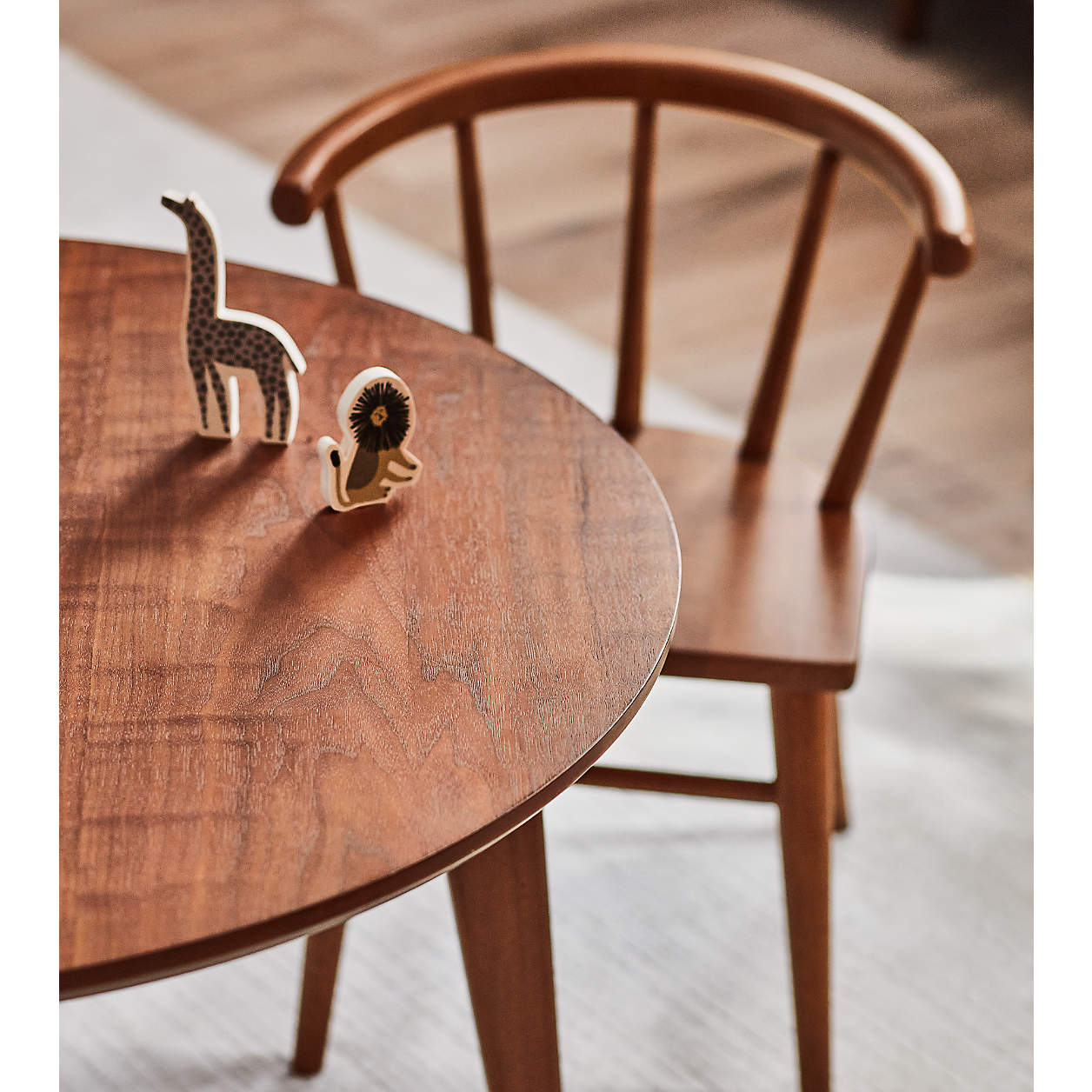 Anker Walnut Wood Kids Play Chair