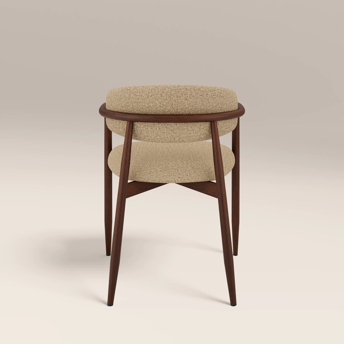 Halston Carver Dining Chair Speckled Latte & Walnut