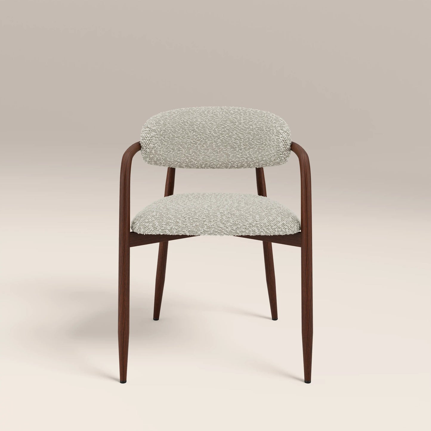 Halston Carver Dining Chair Speckled Stone & Walnut