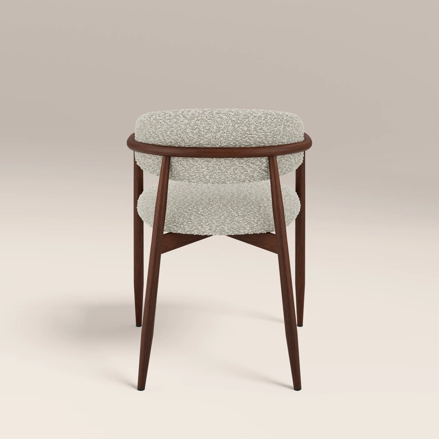 Halston Carver Dining Chair Speckled Stone & Walnut