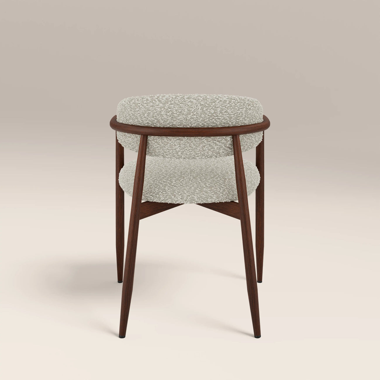 Halston Carver Dining Chair Speckled Stone & Walnut