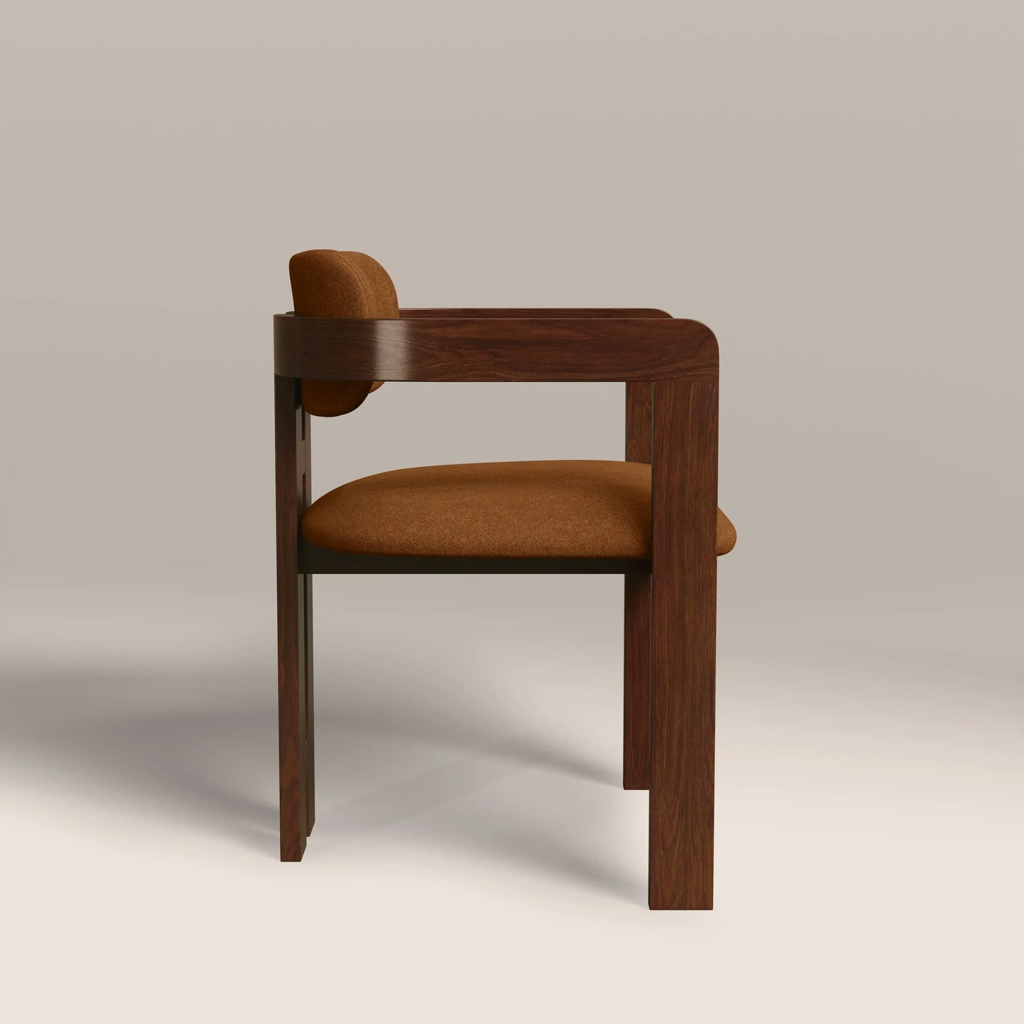 Halston Dining Chair Caramel Brown