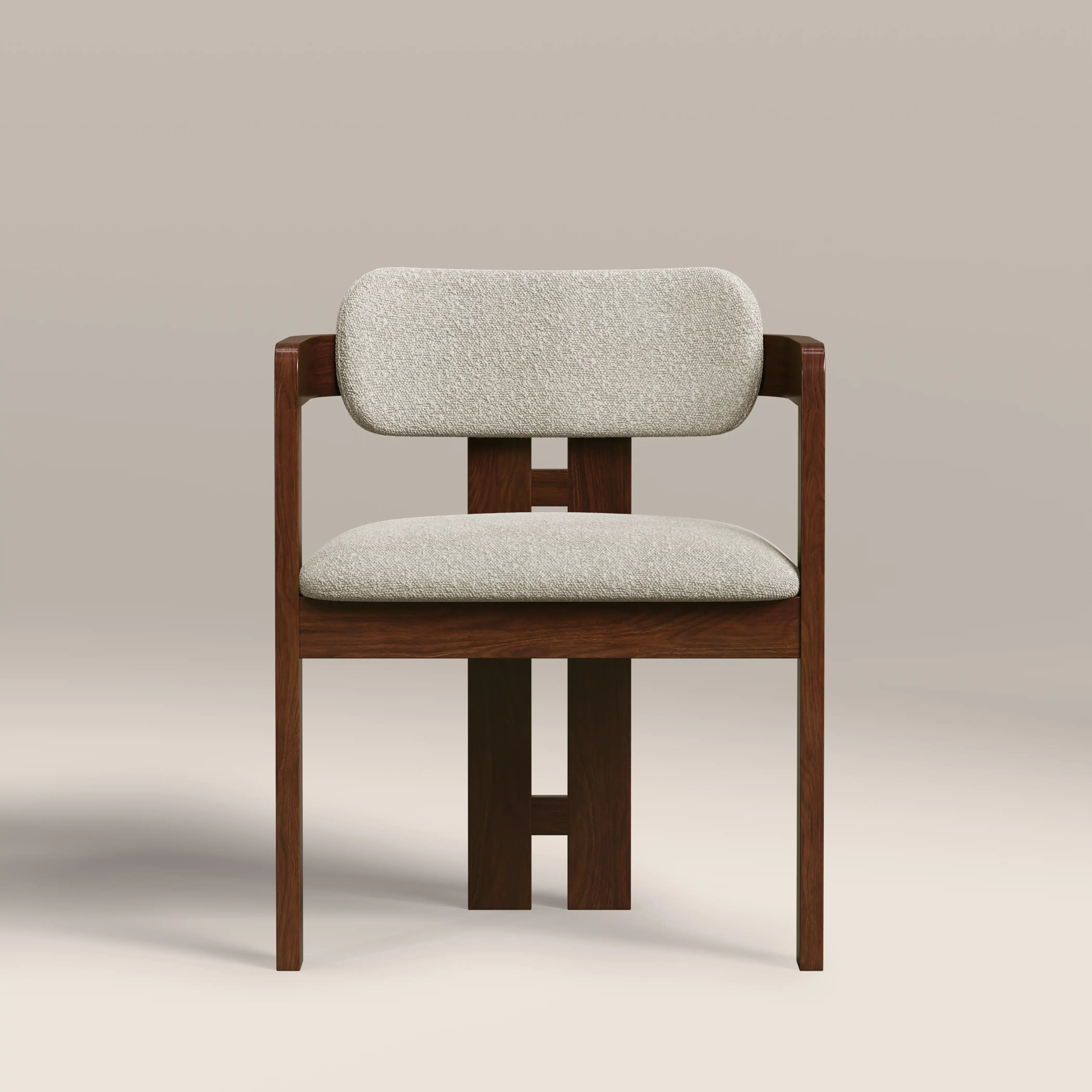 Hallie Wooden Carver Dining Chair Speckled Stone – Nestroots