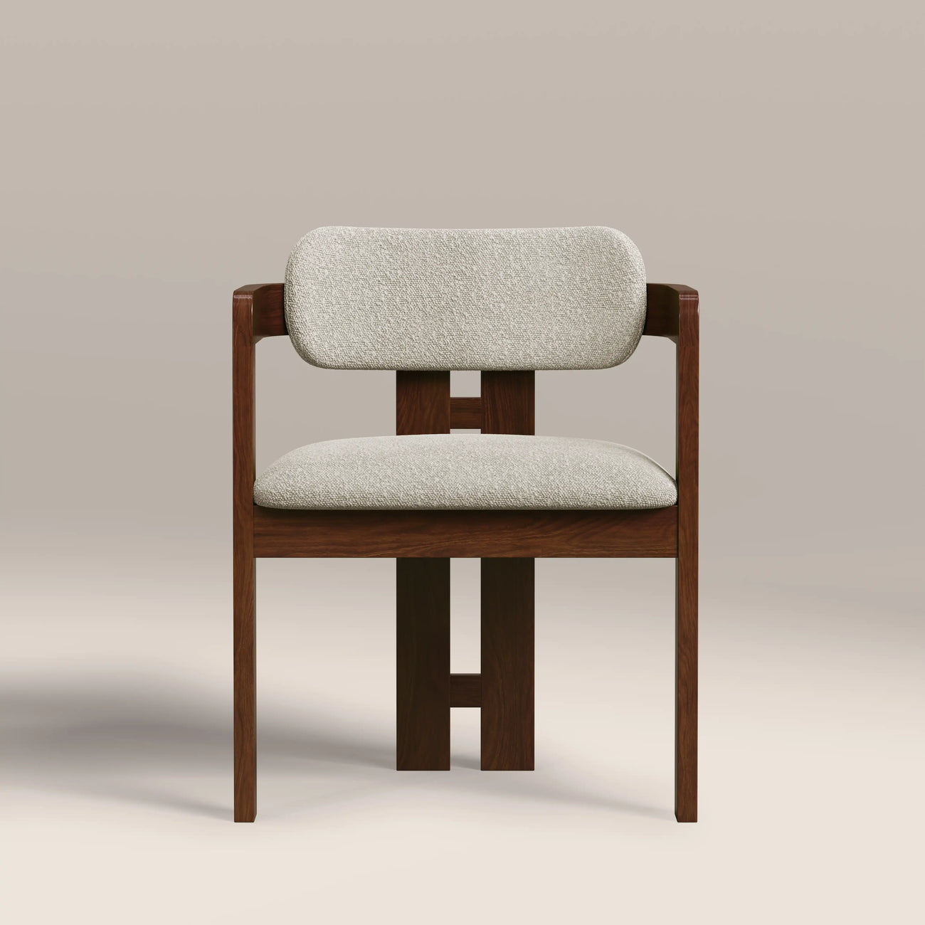 Hallie Wooden Carver Dining Chair Speckled Stone