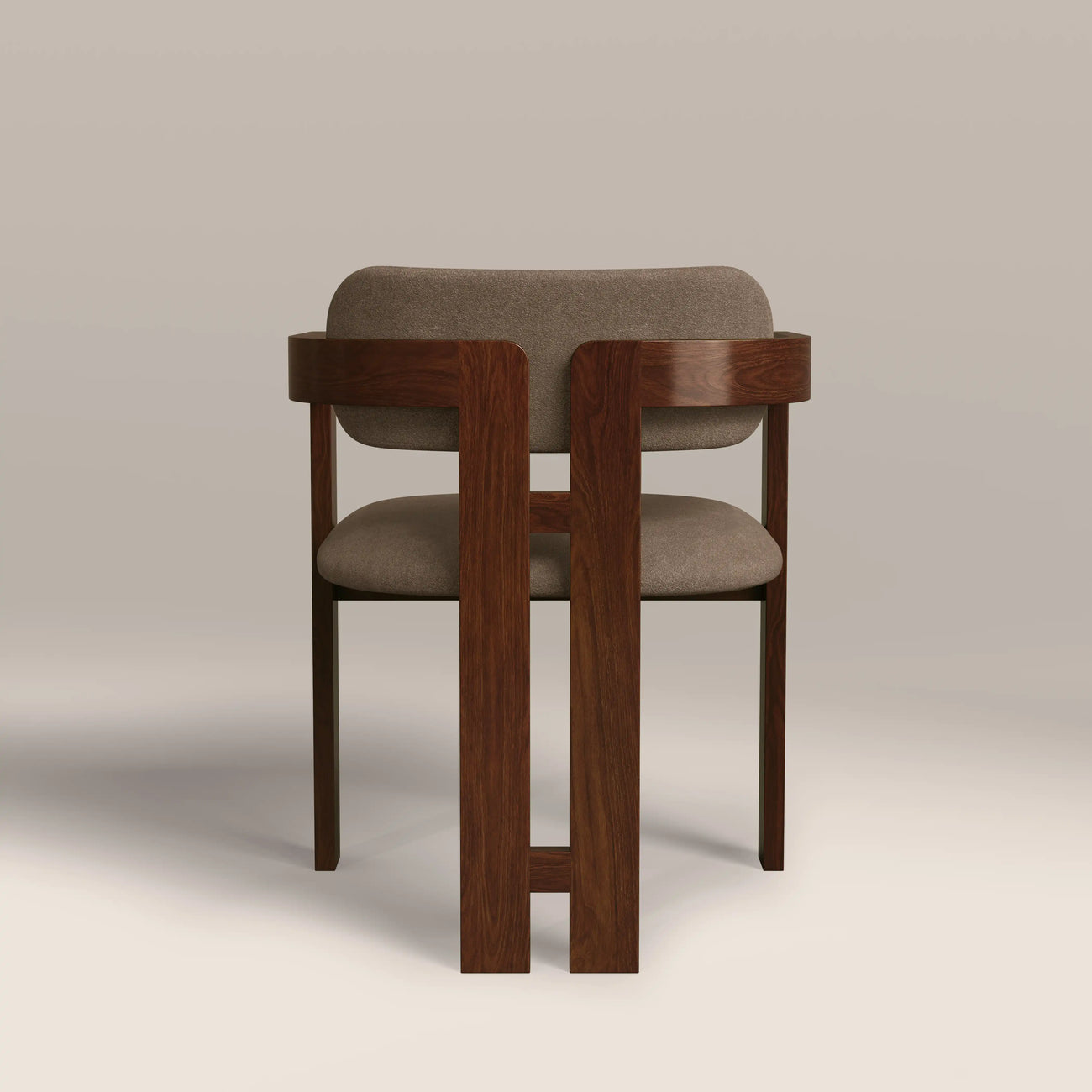 Hallie Wooden Carver Dining Chair Truffle Brown