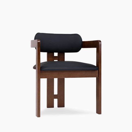 Hallie Wooden Carver Dining Chair Noir Black