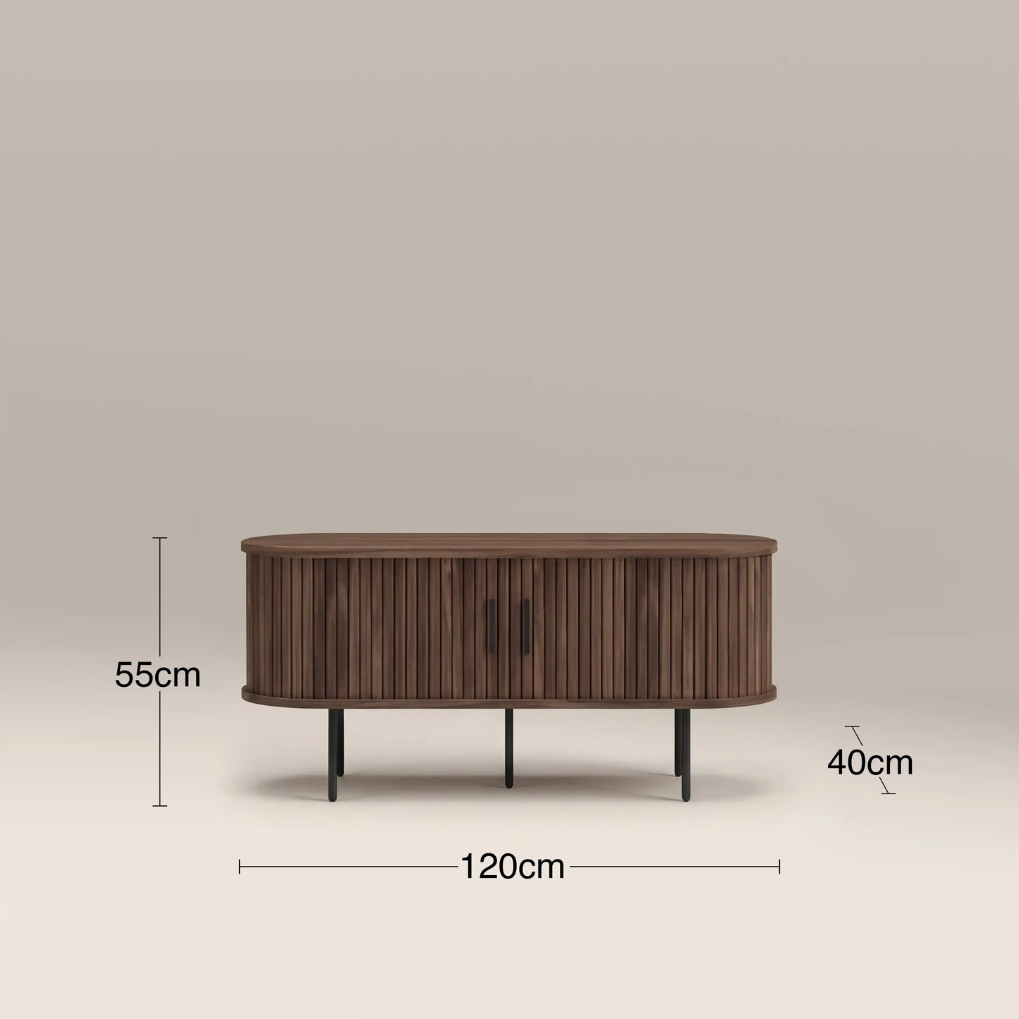 Mika Wooden TV Stand Walnut