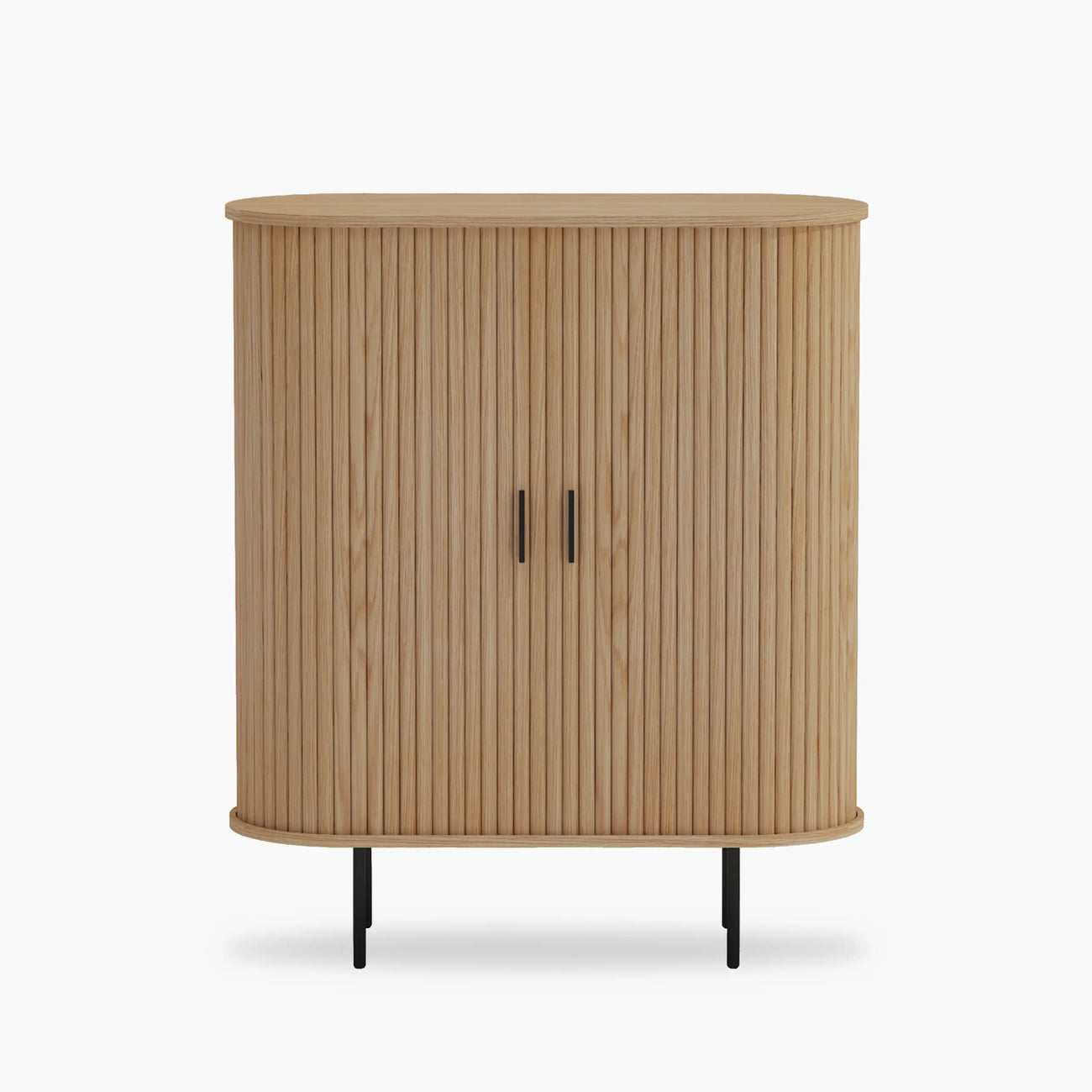 Mika Tall Wooden Sideboard Oak