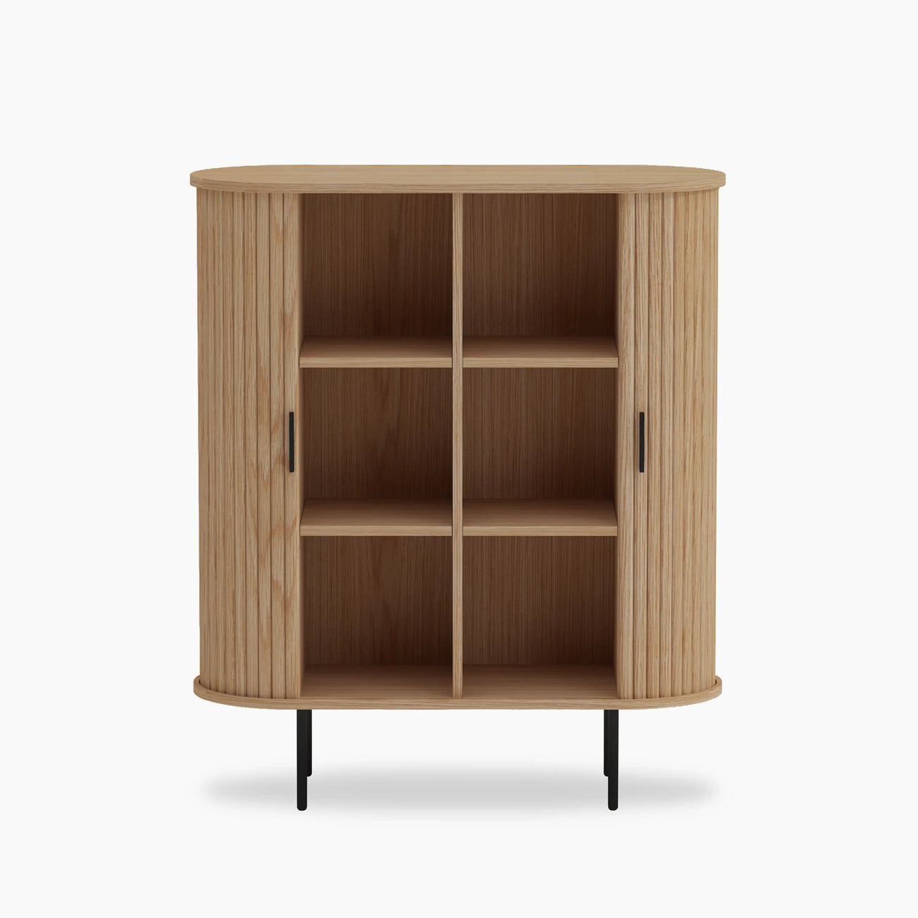 Mika Tall Wooden Sideboard Oak