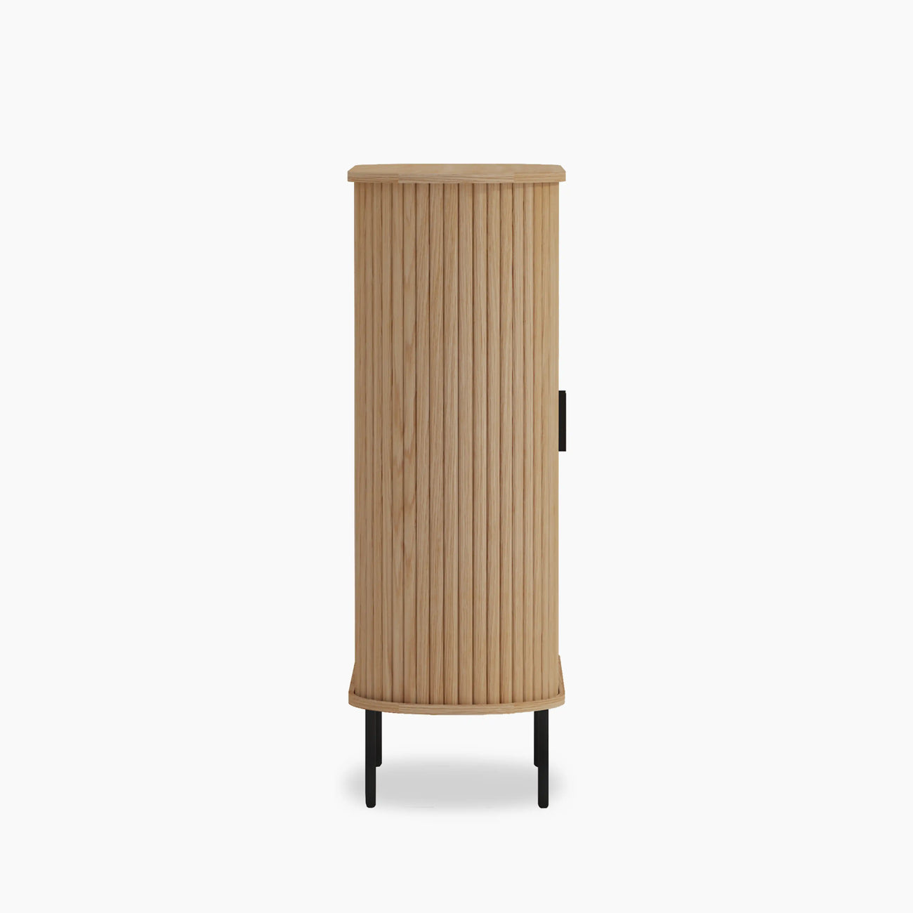 Mika Tall Wooden Sideboard Oak