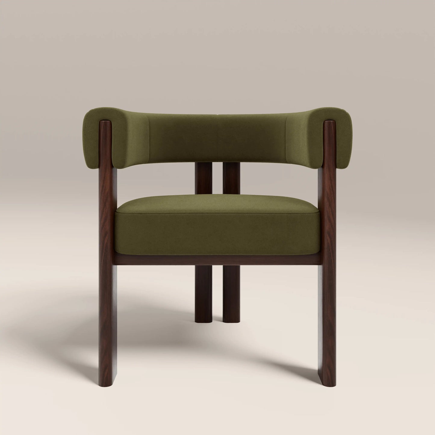 Cassius Carver Dining Chair Moss Green