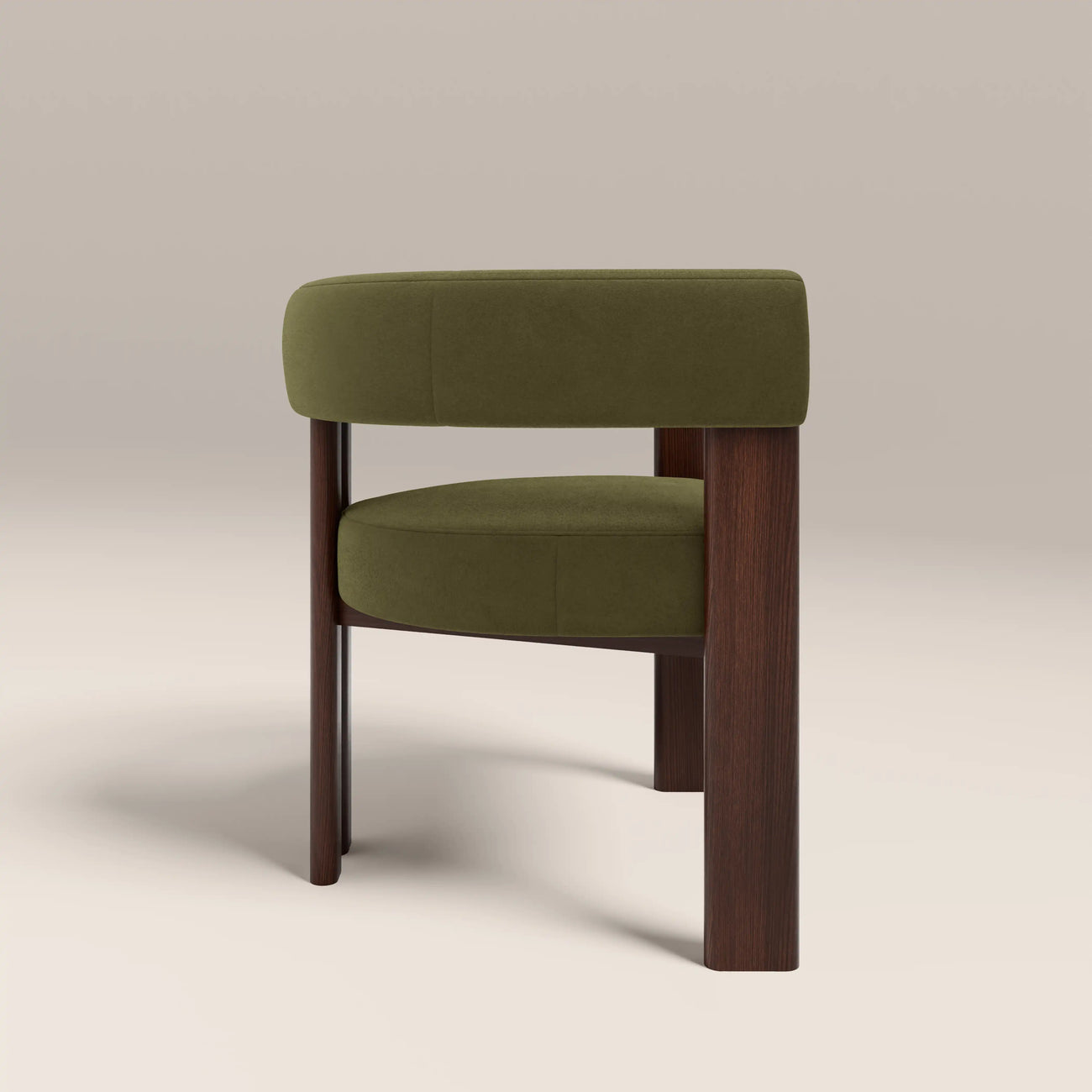 Cassius Carver Dining Chair Moss Green