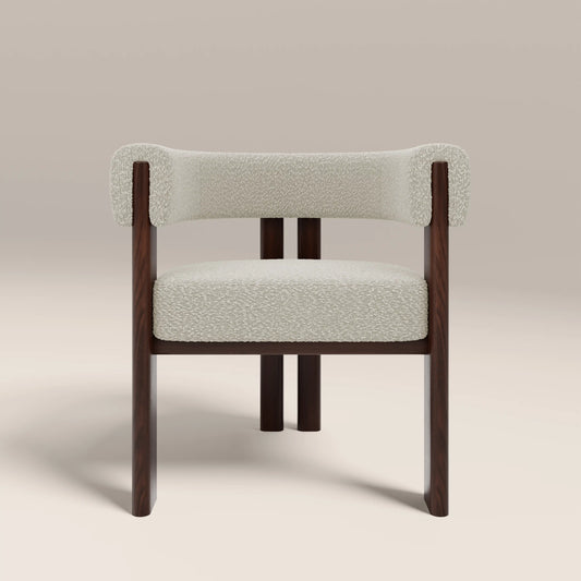 Cassius Carver Dining Chair Speckled Stone