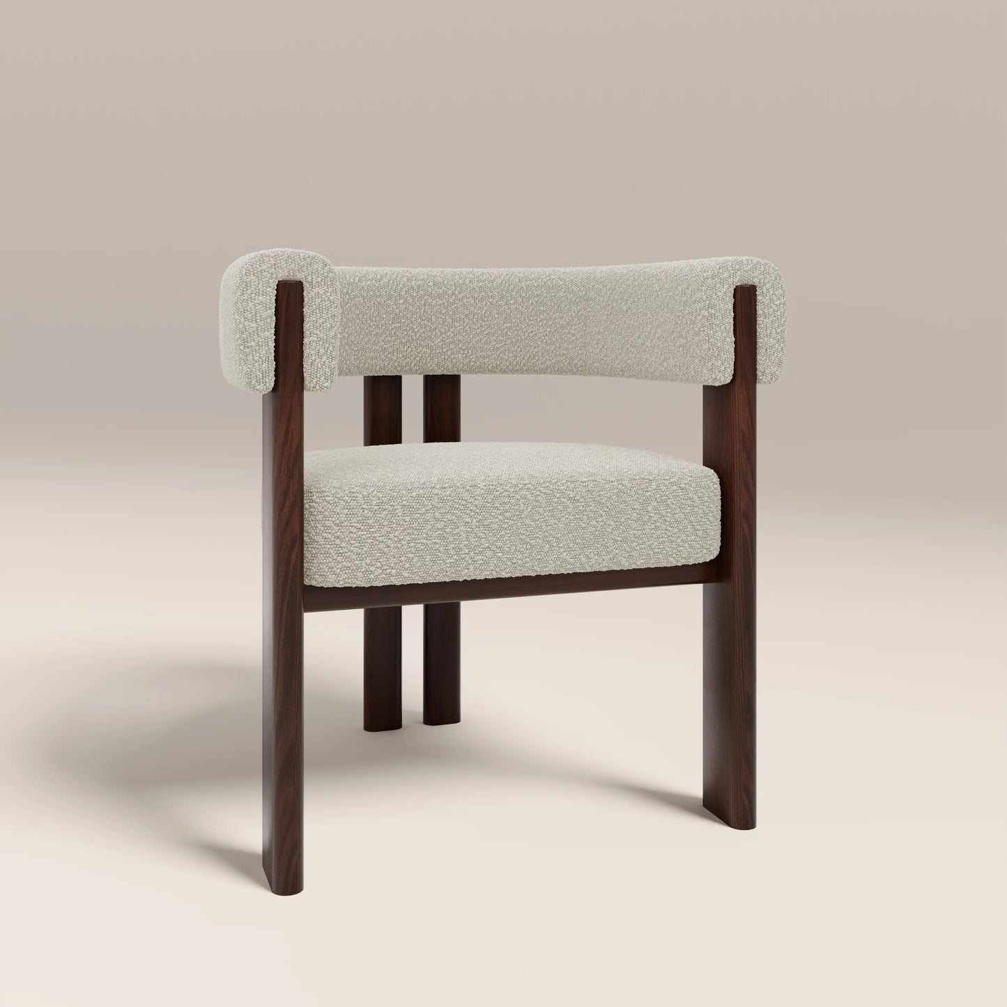 Cassius Carver Dining Chair Speckled Stone