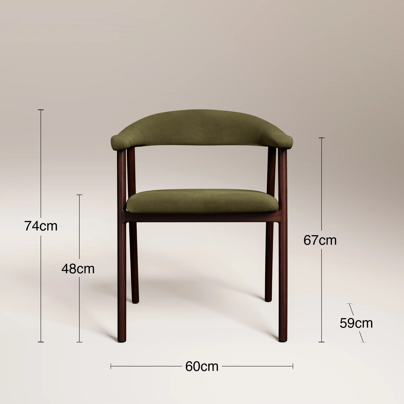 Monroe Carver Dining Chair Moss Green