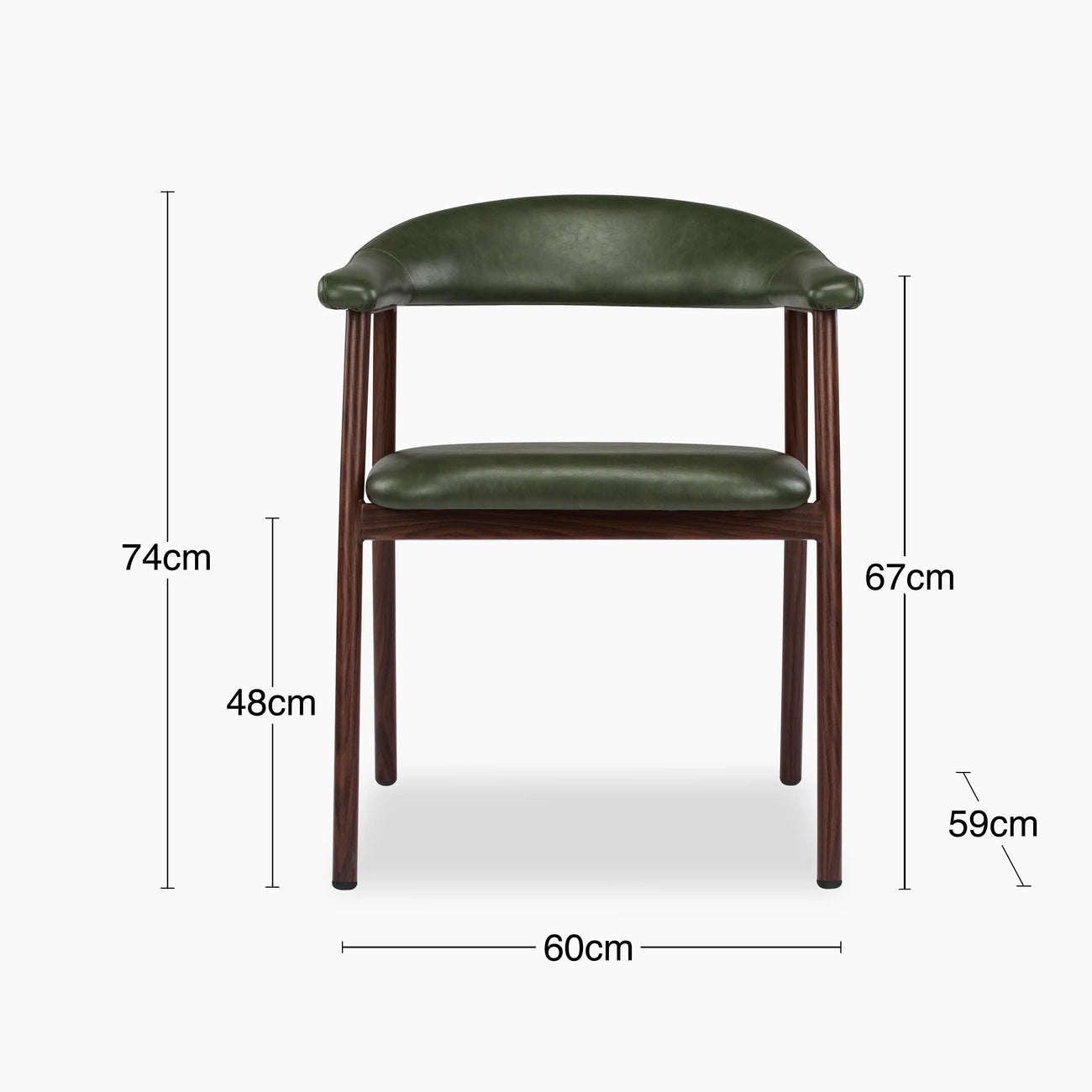 Monroe Carver Dining Chair Vintage Green