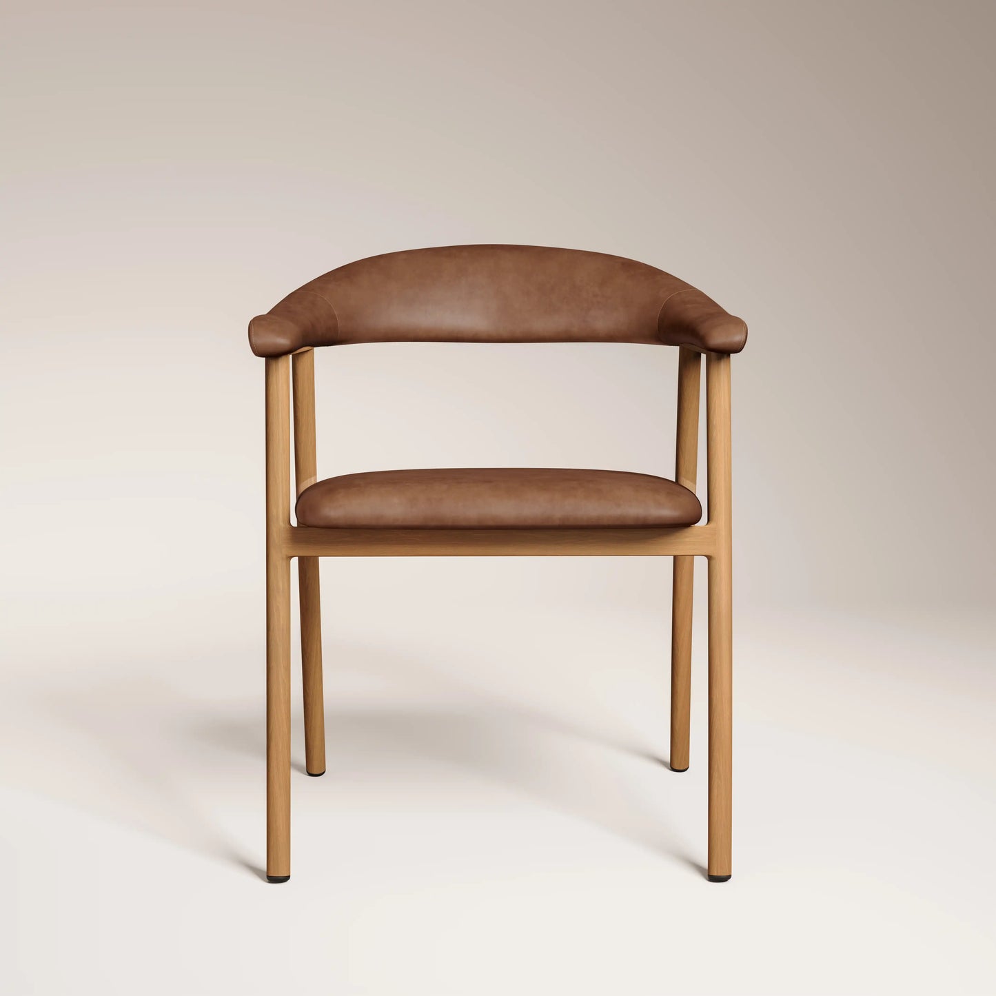 Monroe Carver Dining Chair Vintage Tan & Oak