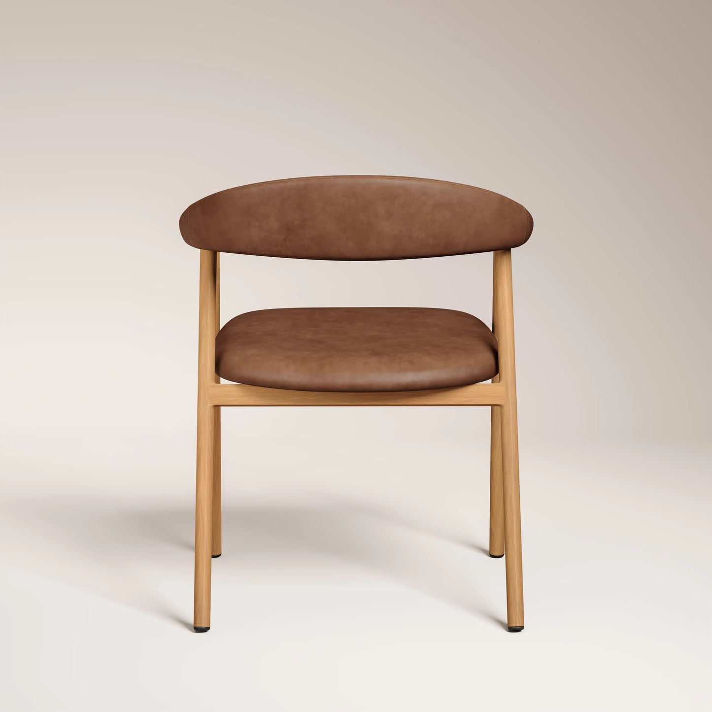 Monroe Carver Dining Chair Vintage Tan & Oak