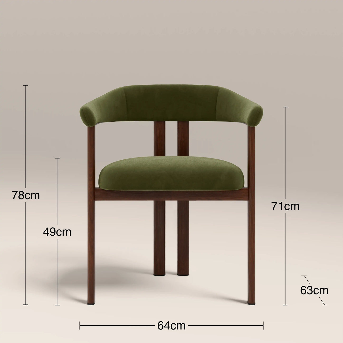Arbor Carver Dining Chair Olive Green