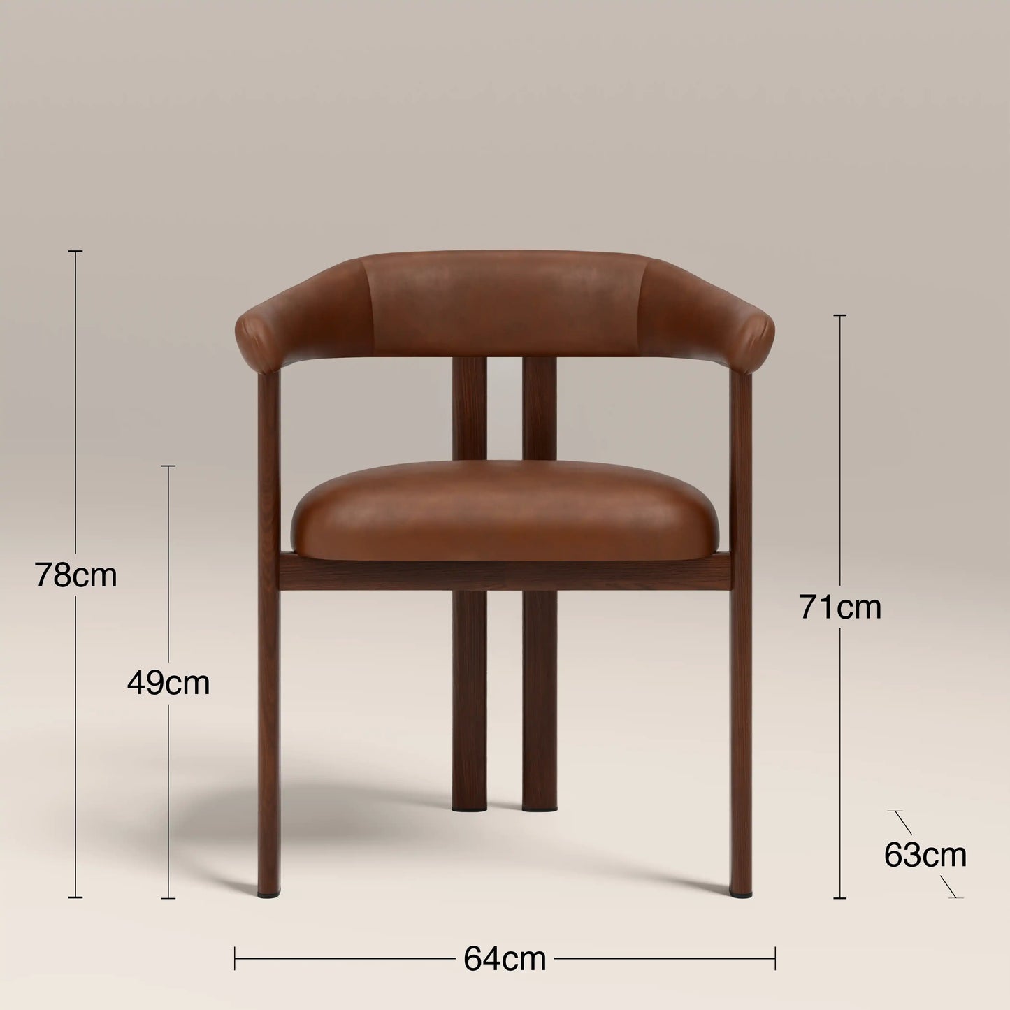 Arbor Carver Dining Chair Vintage Tan