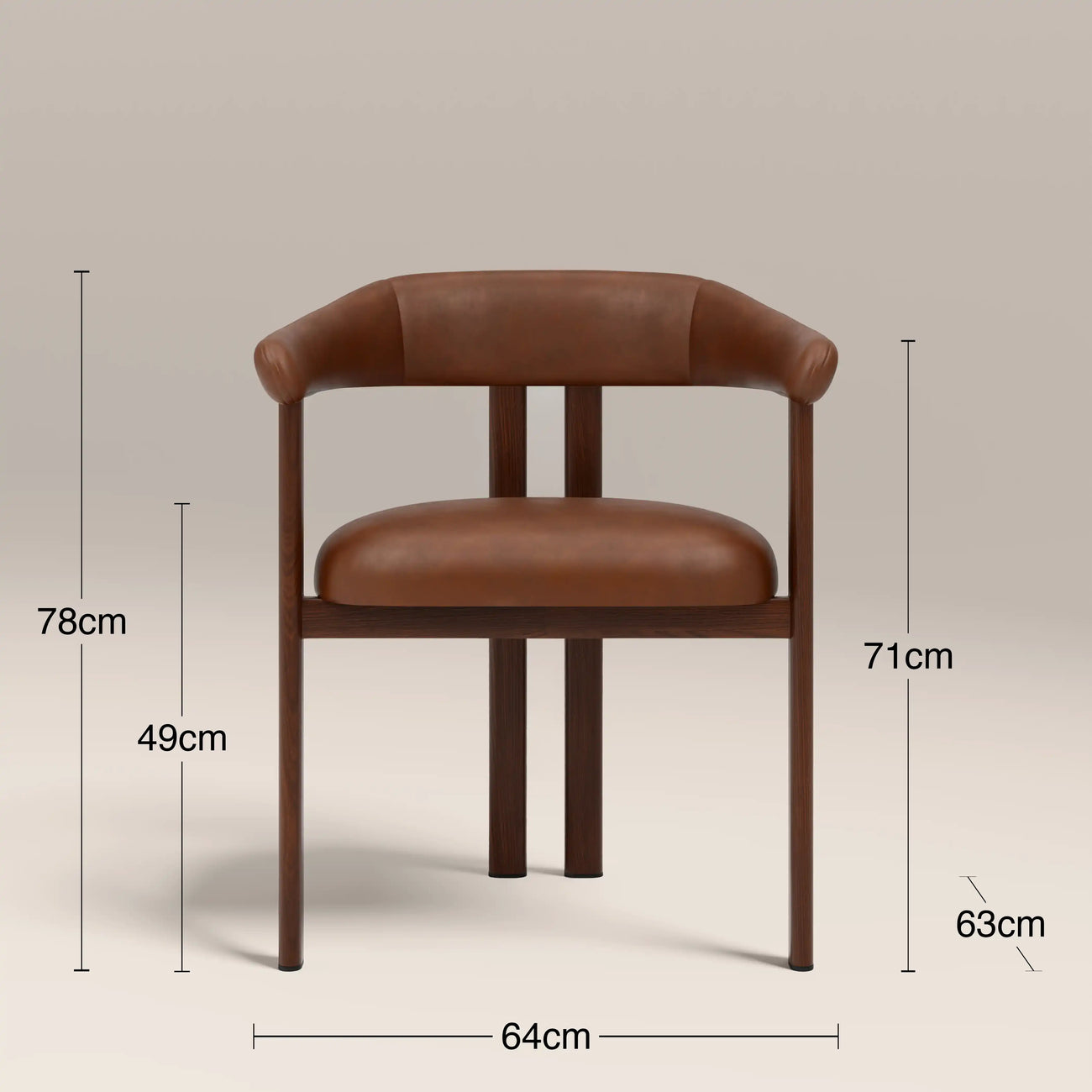 Arbor Carver Dining Chair Vintage Tan