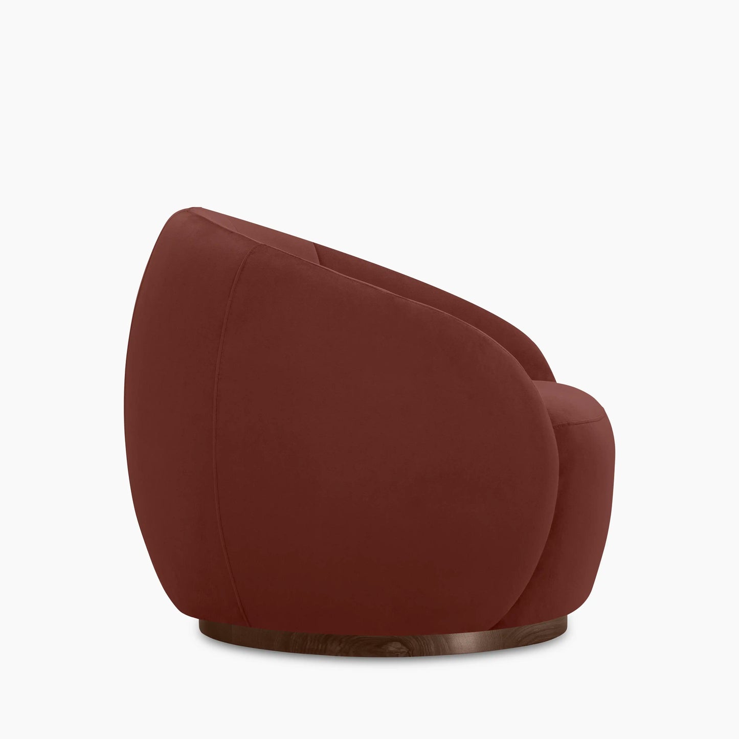 Emile Swivel Armchair Rust Red