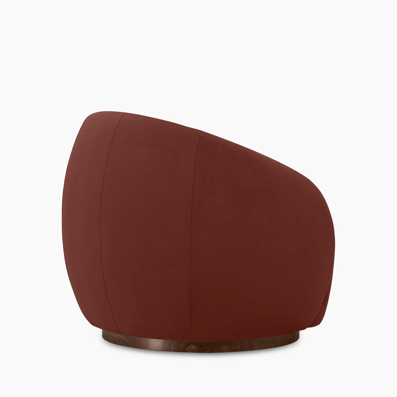 Emile Swivel Armchair Rust Red