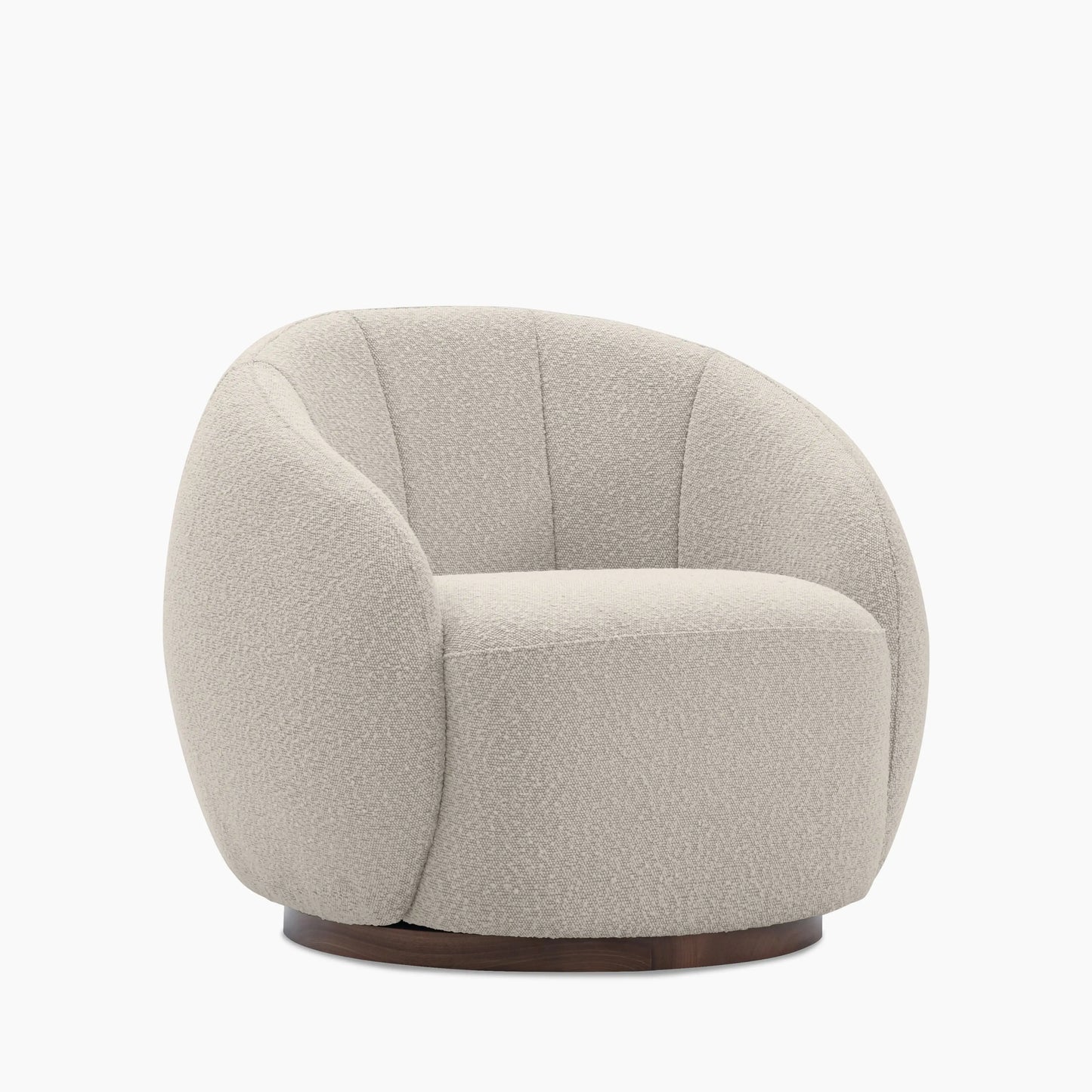 Emile Swivel Armchair Speckled Stone