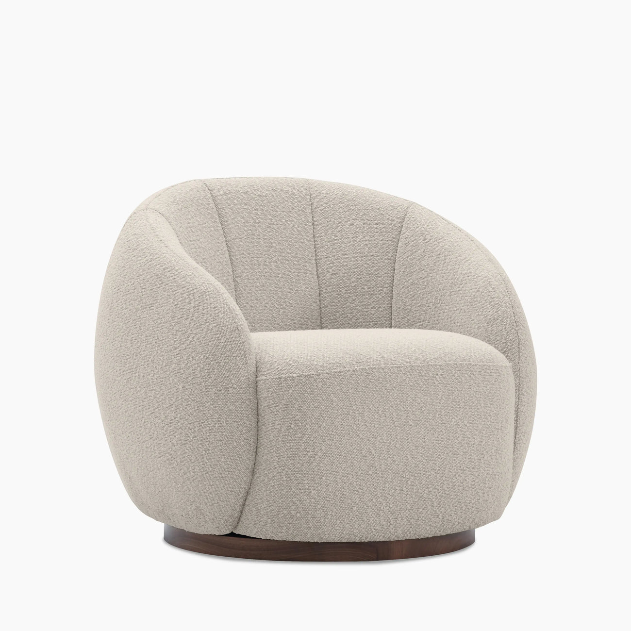 Emile Swivel Armchair Speckled Stone